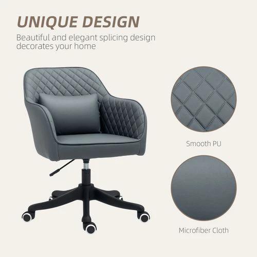 Vinsetto Office Chair with Adjustable Height and USB Powered Vibration Massage for Comfortable Home Office Use by Vinsetto