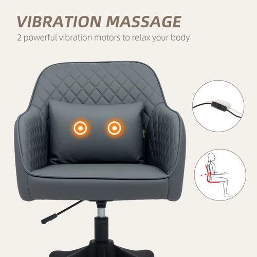 Vinsetto Office Chair with Adjustable Height and USB Powered Vibration Massage for Comfortable Home Office Use by Vinsetto