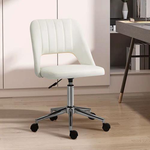 Vinsetto Vinsetto Mid-Back Swivel Office Chair with Adjustable Height and Armless Design for Home Office and Study Use - Office Chair