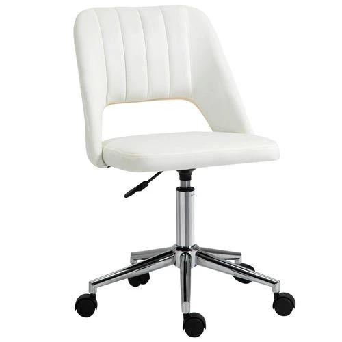 Vinsetto Vinsetto Mid-Back Swivel Office Chair with Adjustable Height and Armless Design for Home Office and Study Use - Office Chair