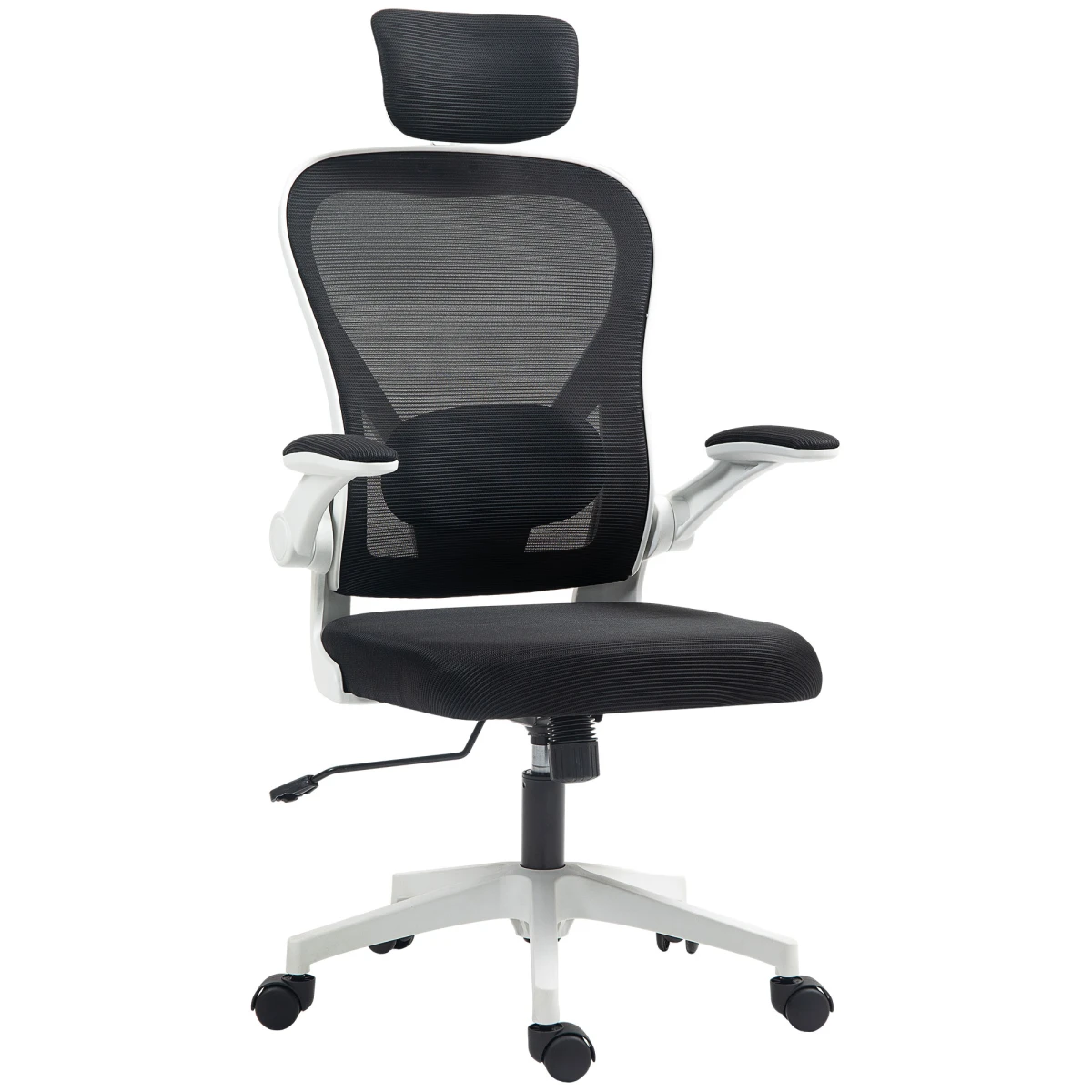 HOMCOM HOMCOM Executive Mesh Chair Headrest Lumbar for Home Office - Office Chair