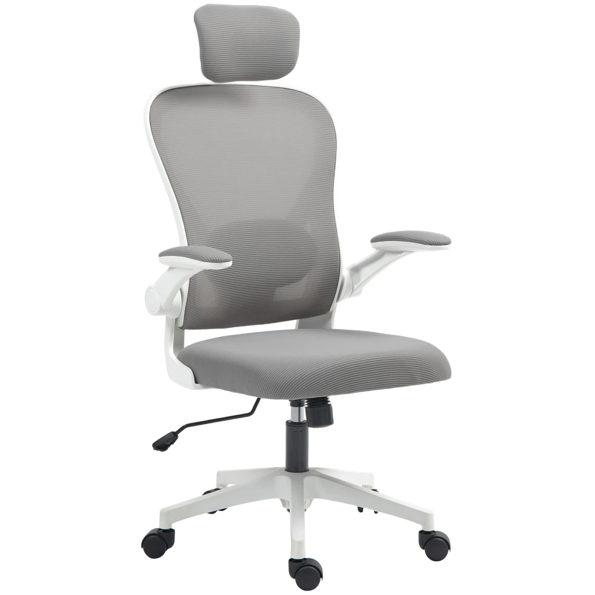 HOMCOM Executive Mesh Chair Headrest Lumbar for Home Office by HOMCOM