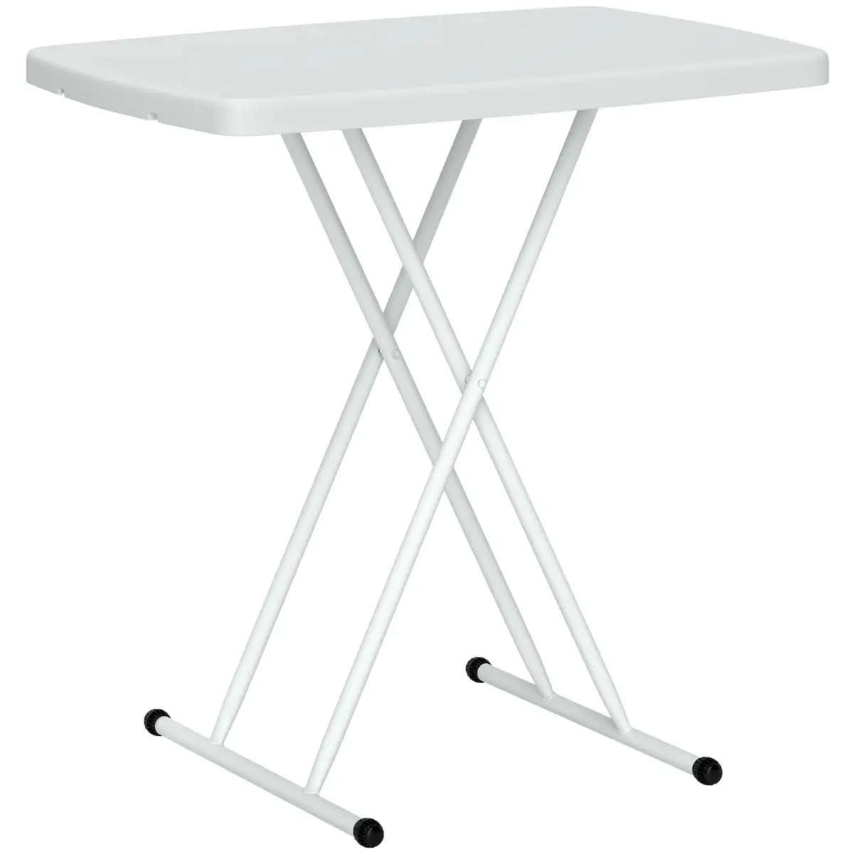 Outsunny Outsunny Folding Coffee Table, Height Adjustable Bistro Table - Garden Table