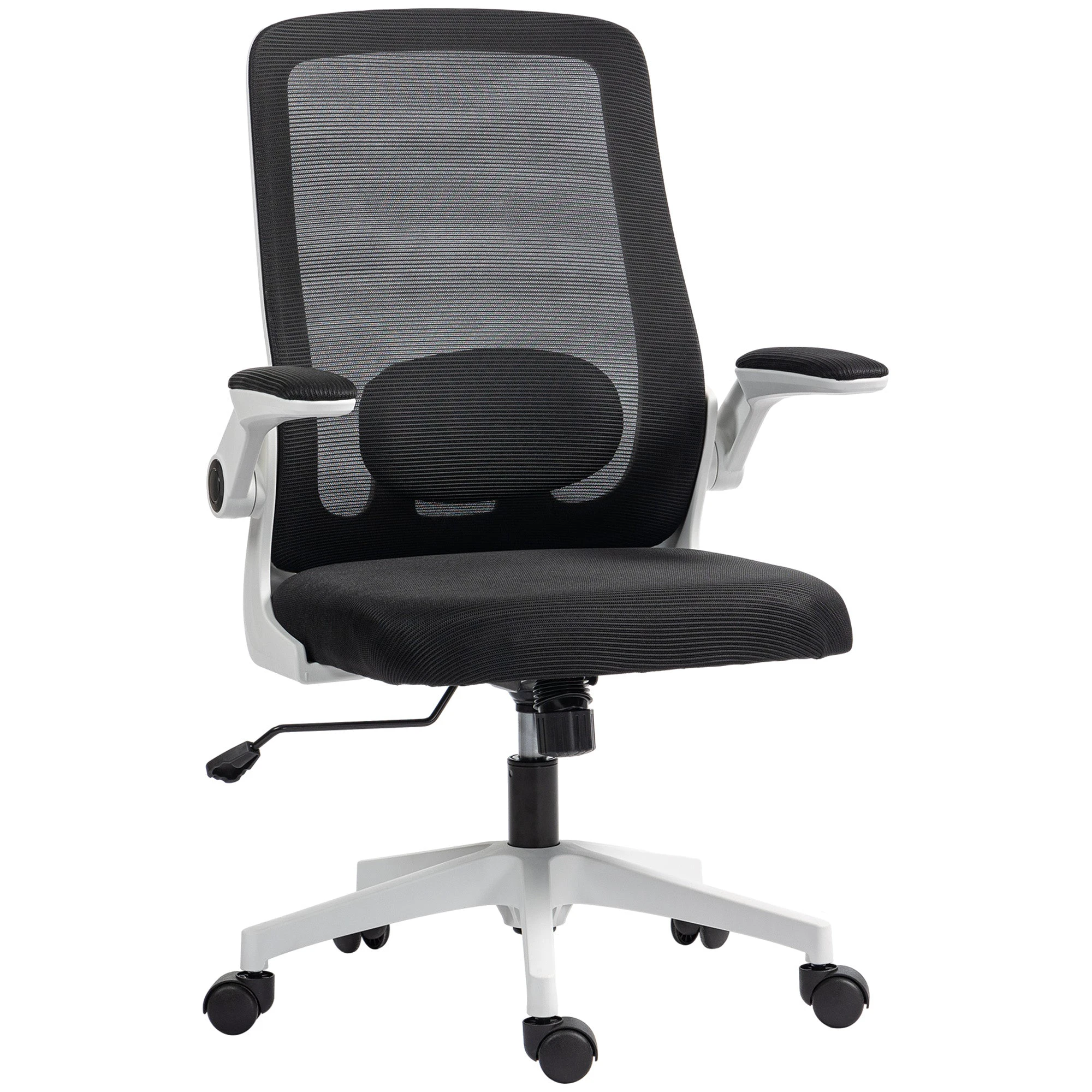 HOMCOM Mesh Desk Chair 40 To 50cm Height Tilt Lumbar Support Breathable For All Day Office Use by HOMCOM