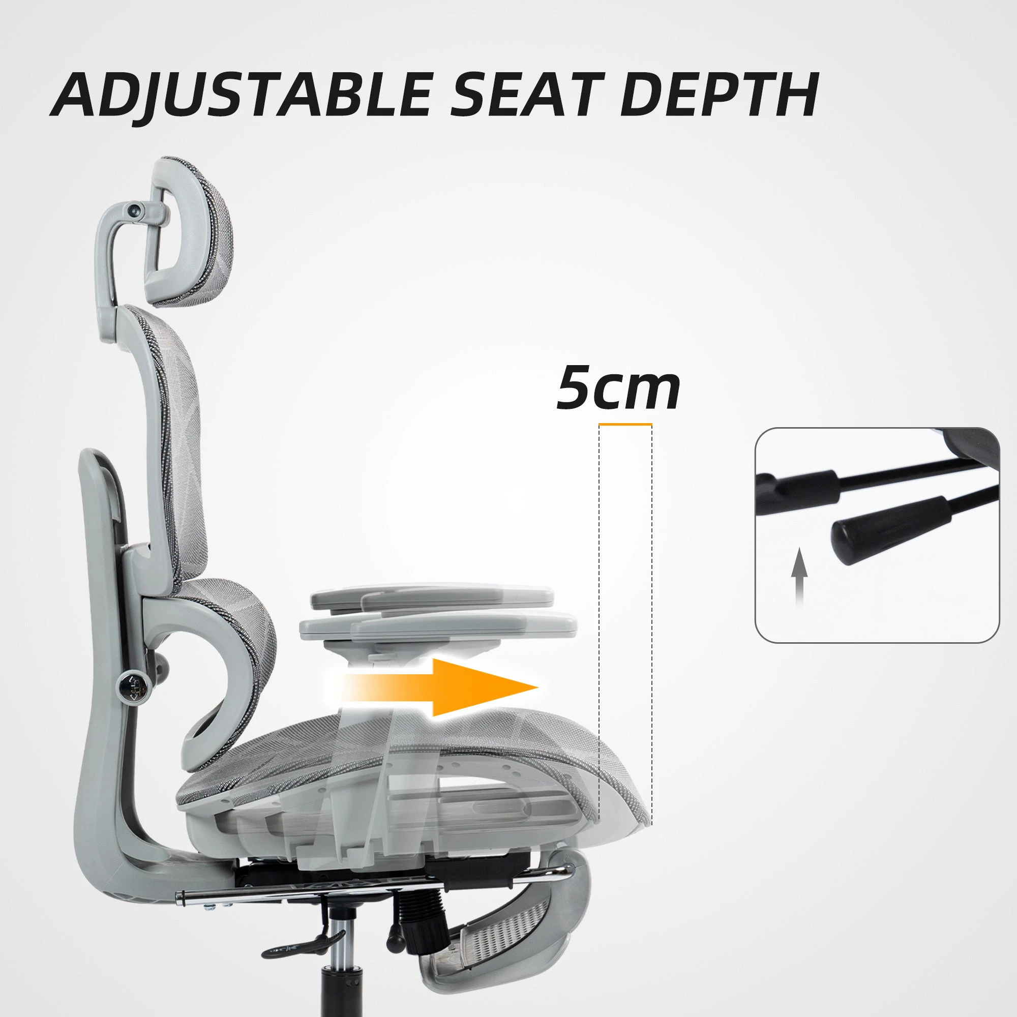 HOMCOM Homcom Ergonomic Office Chair Adjustable 3D Armrests Home - Office Chair