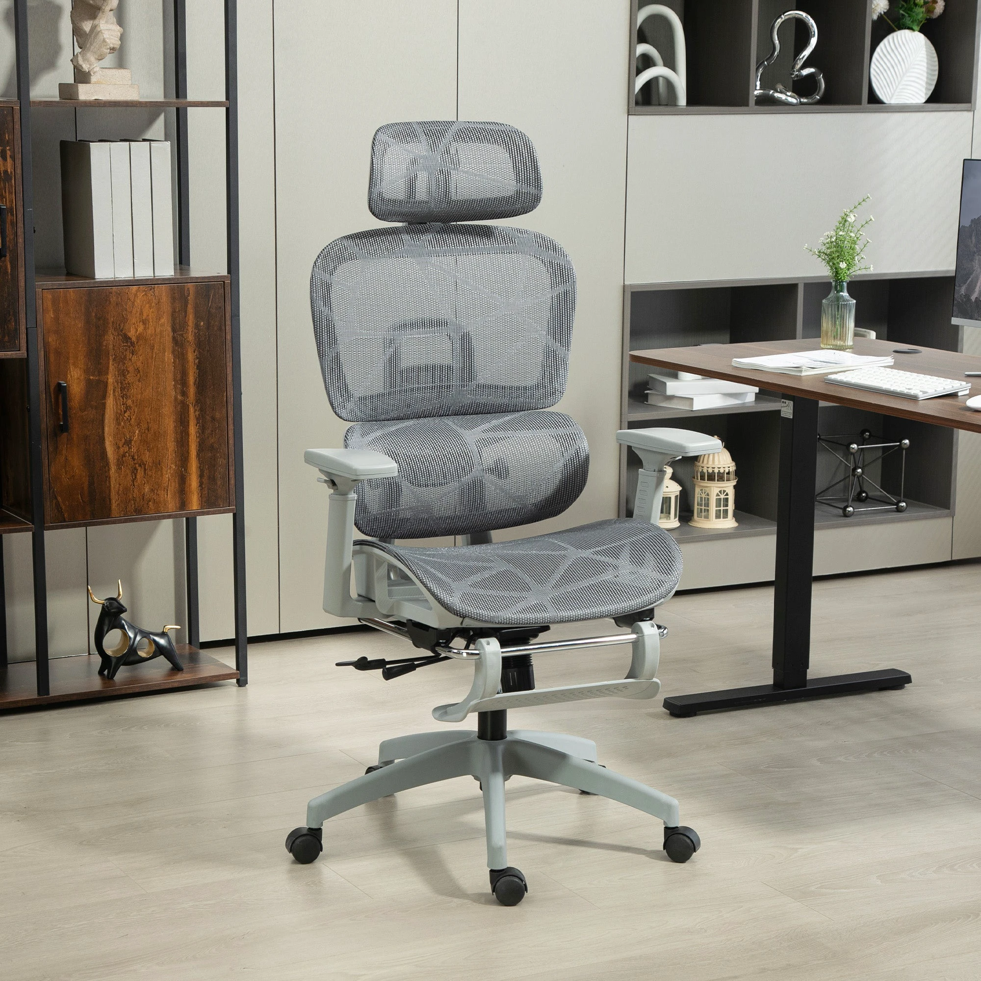 HOMCOM Homcom Ergonomic Office Chair Adjustable 3D Armrests Home - Office Chair