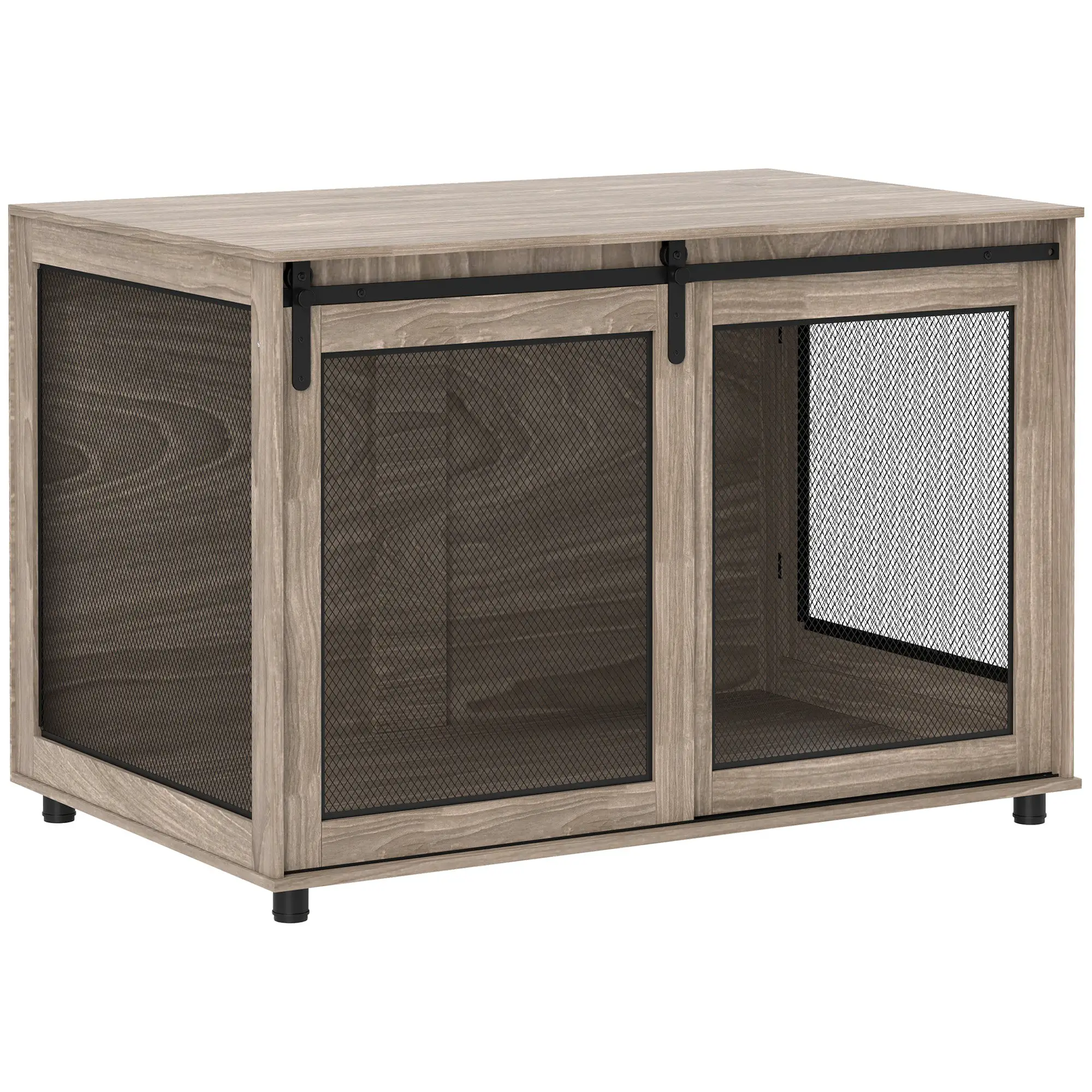 PawHut PawHut Dog Crate Furniture on Wheels, for Medium Dogs - Dog Crate