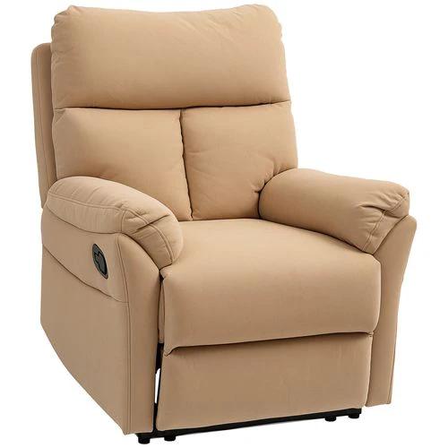 HOMCOM Comfort Recliner Sofa with Adjustable Backrest and Footrest for Ultimate Home Relaxation - Recliner