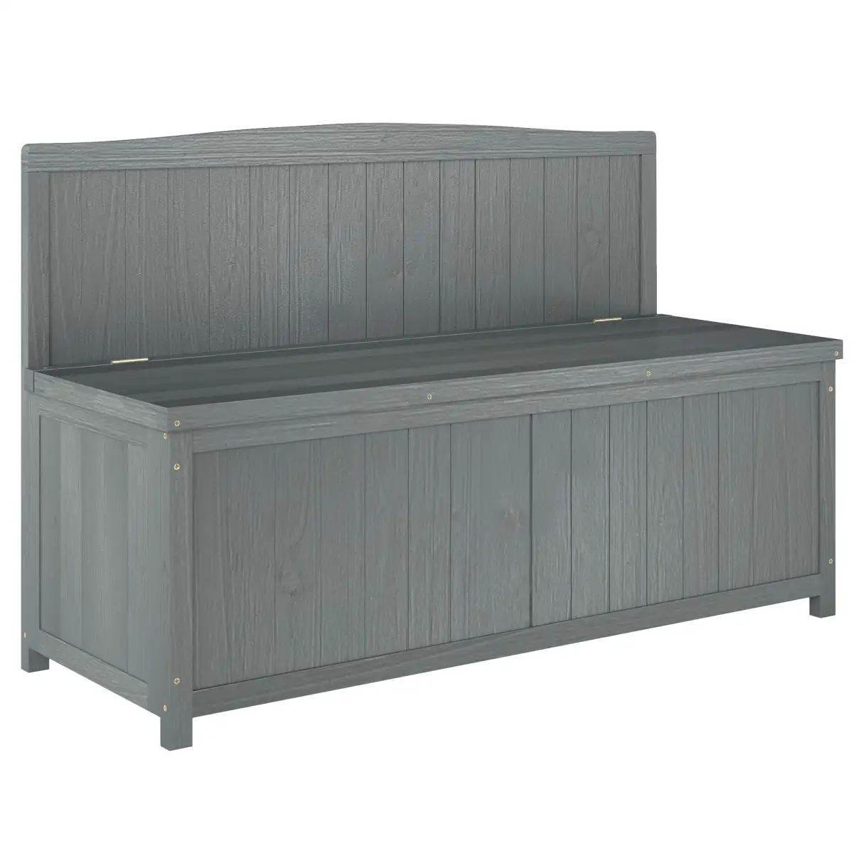 Outsunny Outsunny Wood Storage Bench for Patio, Outdoor Garden Seating - Garden Chairs