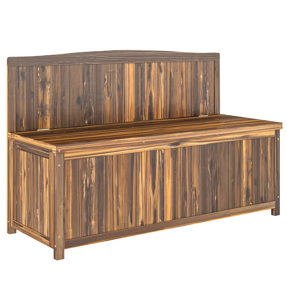 Outsunny Outsunny Wood Storage Bench for Patio, Outdoor Garden Seating - Garden Chairs