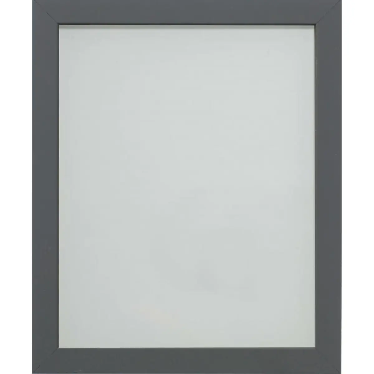 N/A Foil Wrapped MDF Picture Photo Frame Fitted with Perspex Plexiglass, Grey Frame - Photo Frame