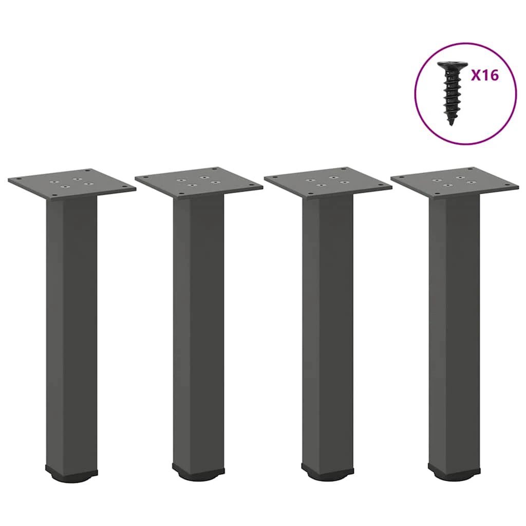 VidaXL Table Leg Set 30-32 cm Powder-Coated DIY by vidaXL