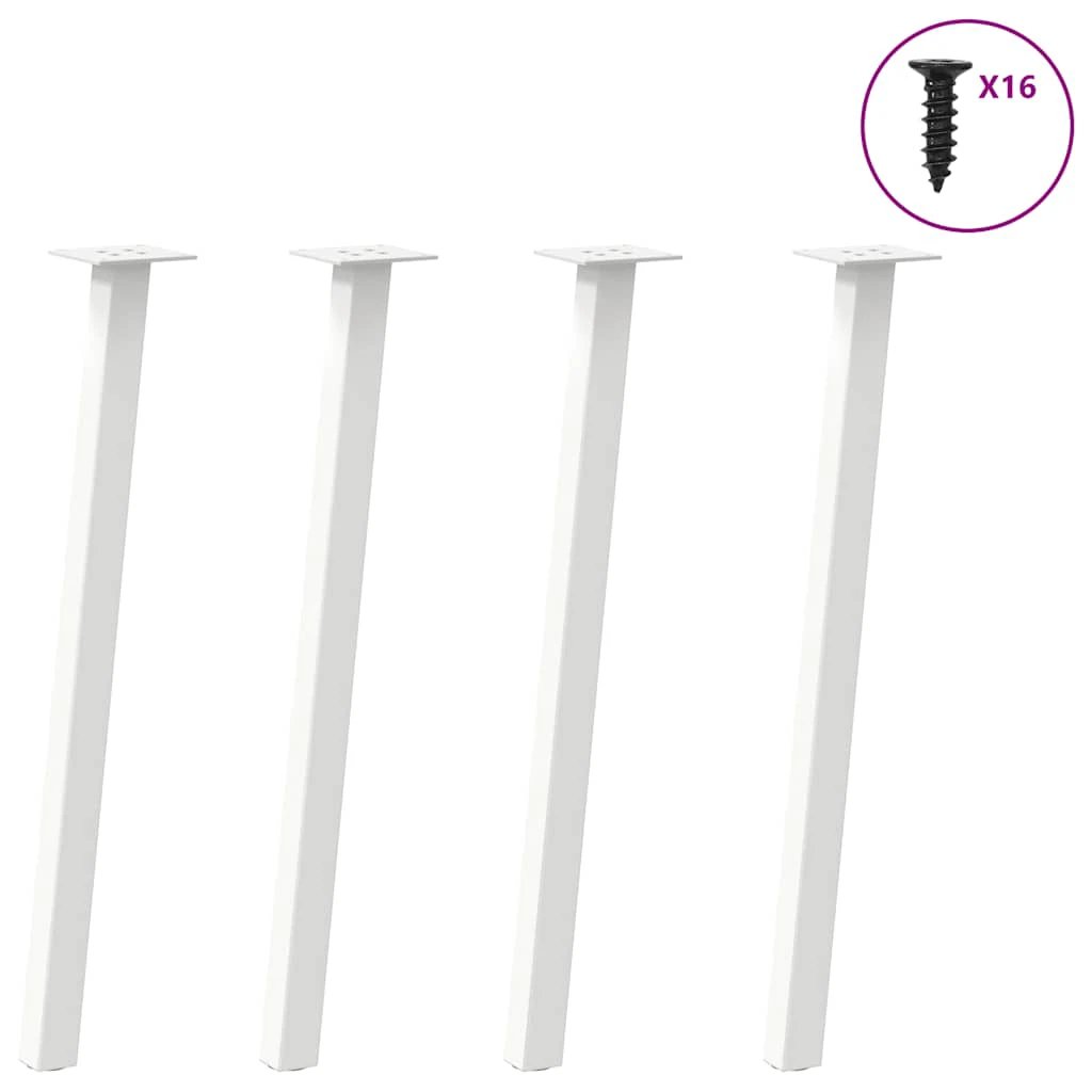 VidaXL Coffee Table Legs 42 Cm Powder Coated Steel Durable For DIY Furniture Easy Assembly by vidaXL