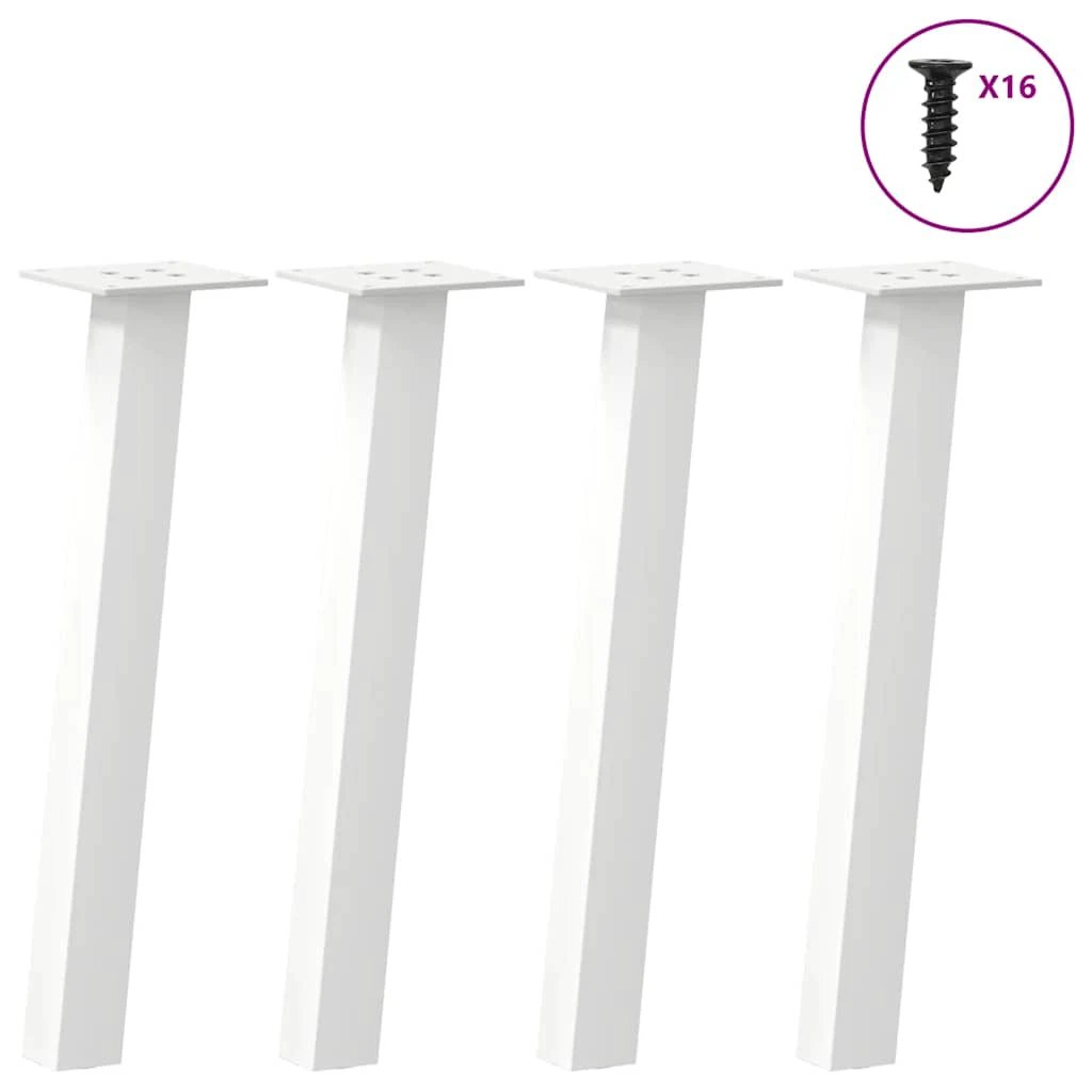 VidaXL Coffee Table Legs 42 Cm Powder Coated Steel Durable For DIY Furniture Easy Assembly by vidaXL