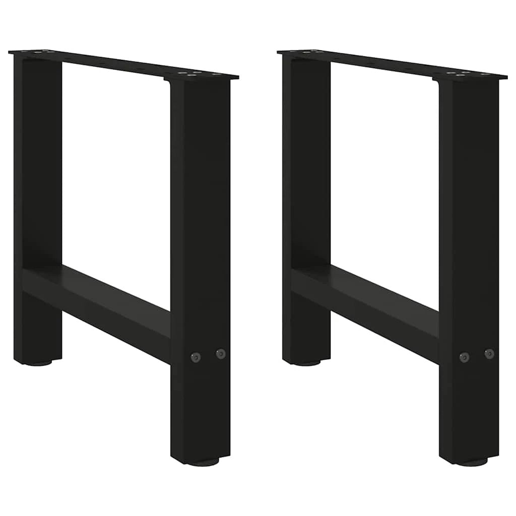 VidaXL Coffee Table Legs 70x31 cm Powder Coated Steel for DIY Furniture Projects by vidaXL