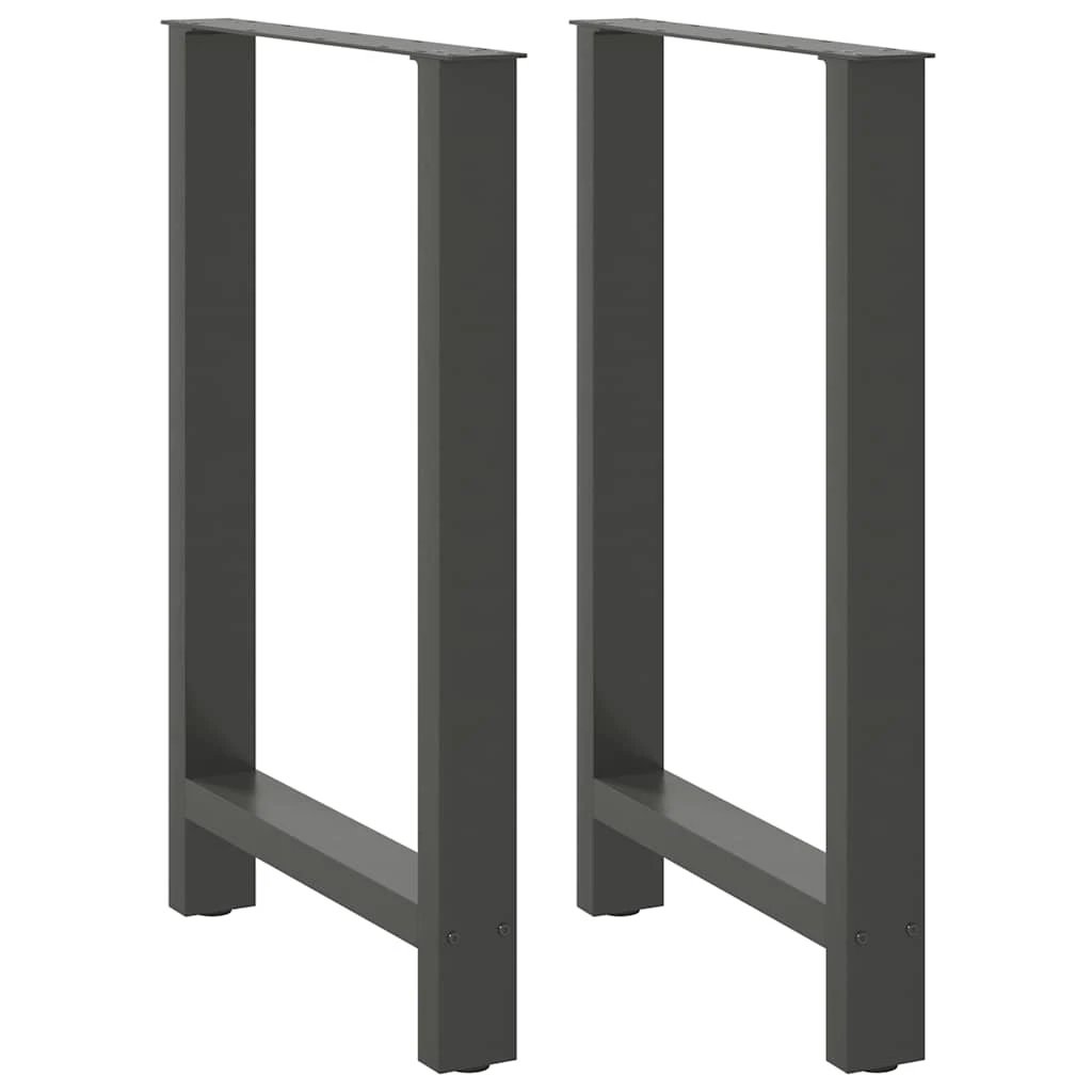 VidaXL Coffee Table Legs 70x31 cm Powder Coated Steel for DIY Furniture Projects by vidaXL