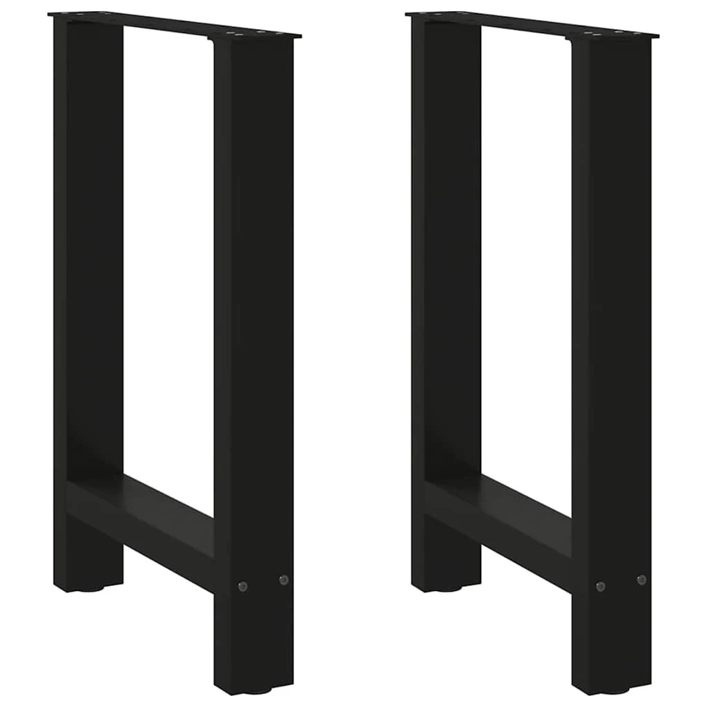 VidaXL Coffee Table Legs 70x31 cm Powder Coated Steel for DIY Furniture Projects by vidaXL