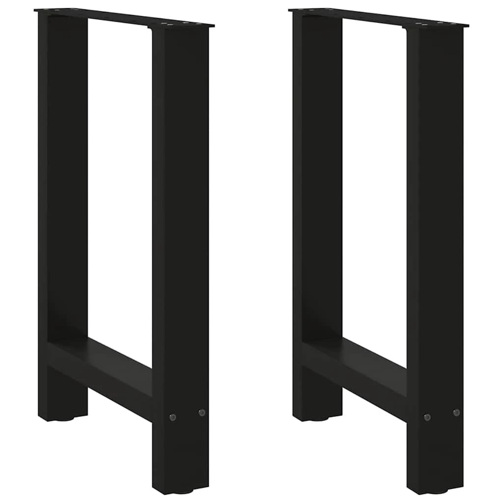 VidaXL Coffee Table Legs 70x31 cm Powder Coated Steel for DIY Furniture Projects by vidaXL