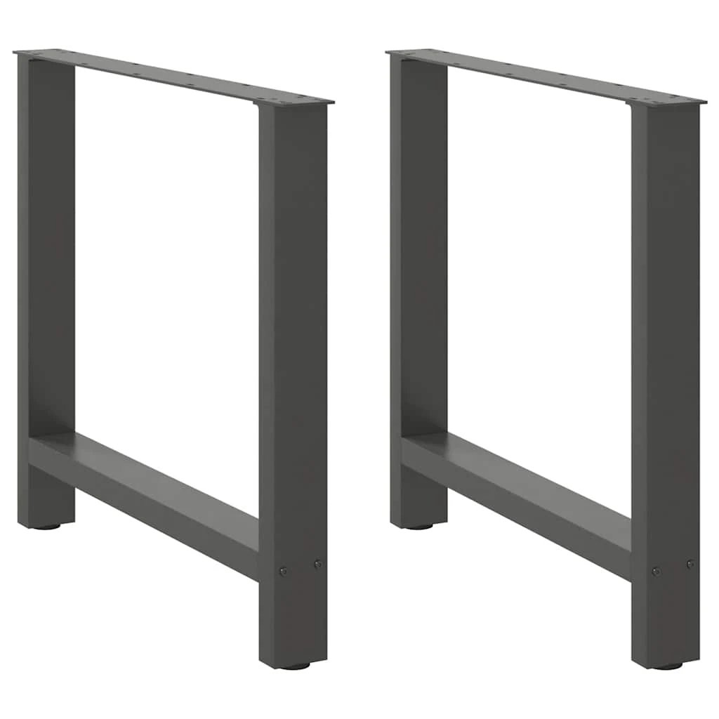 VidaXL Coffee Table Legs 70x31 cm Powder Coated Steel for DIY Furniture Projects by vidaXL