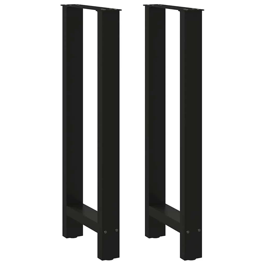 VidaXL Coffee Table Legs 70x31 cm Powder Coated Steel for DIY Furniture Projects by vidaXL