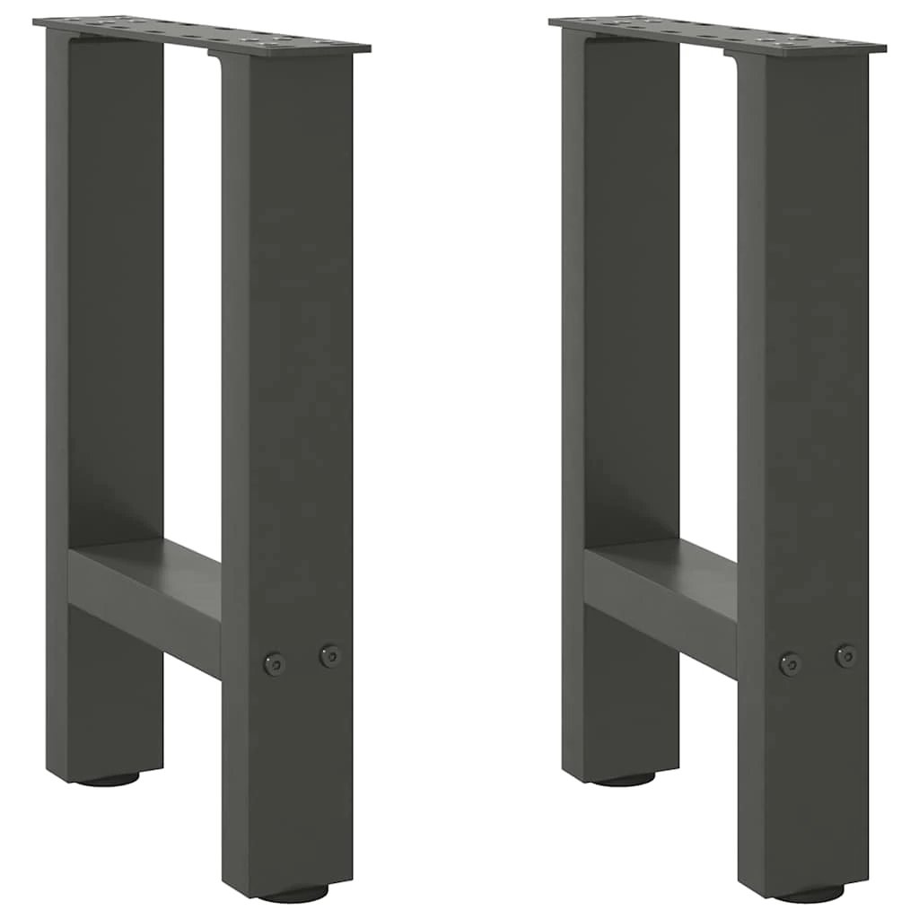 VidaXL Coffee Table Legs 70x31 cm Powder Coated Steel for DIY Furniture Projects by vidaXL