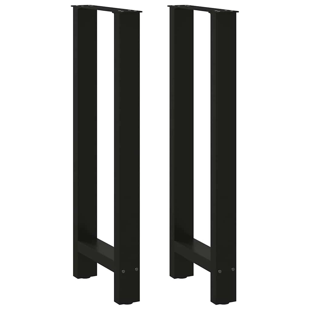 VidaXL Coffee Table Legs 70x31 cm Powder Coated Steel for DIY Furniture Projects by vidaXL