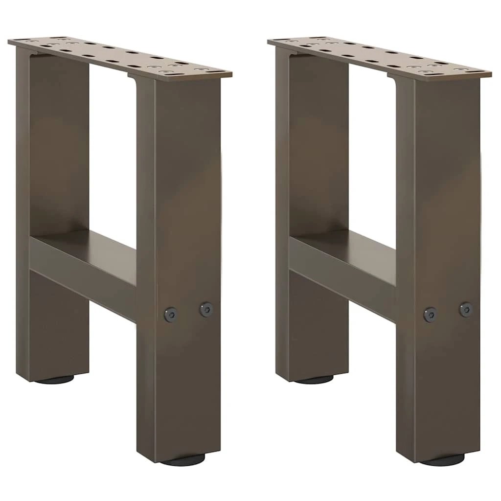 VidaXL Coffee Table Legs 70x31 cm Powder Coated Steel for DIY Furniture Projects by vidaXL