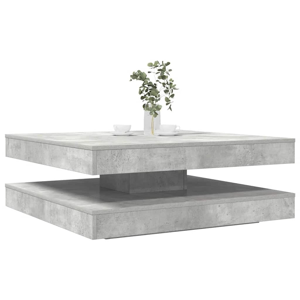 VidaXL Coffee Table 50 By 50 By 34.5 Cm 360 Degree Rotatable For Modern Living Rooms by vidaXL