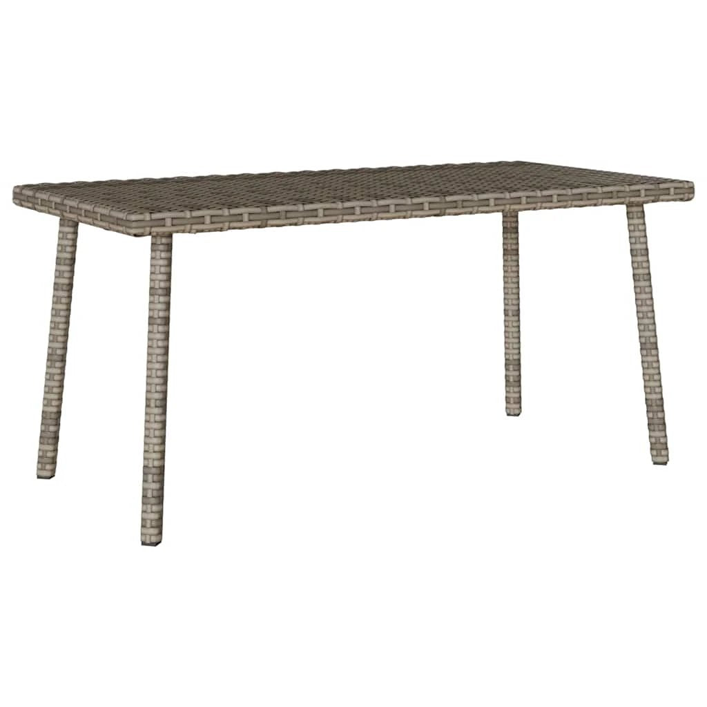 vidaXL vidaXL Garden Coffee Table Rectangular 60x40x37 cm Poly Rattan Weatherproof Outdoor Use - Garden Table