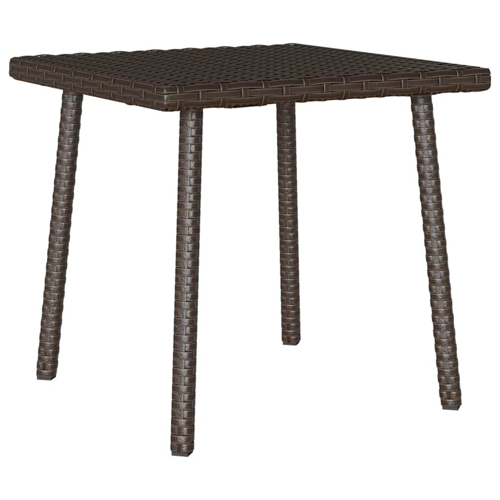 vidaXL vidaXL Garden Coffee Table Rectangular 60x40x37 cm Poly Rattan Weatherproof Outdoor Use - Garden Table