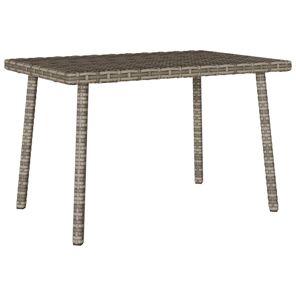 vidaXL vidaXL Garden Coffee Table Rectangular 60x40x37 cm Poly Rattan Weatherproof Outdoor Use - Garden Table