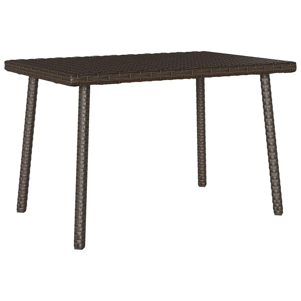 vidaXL vidaXL Garden Coffee Table Rectangular 60x40x37 cm Poly Rattan Weatherproof Outdoor Use - Garden Table