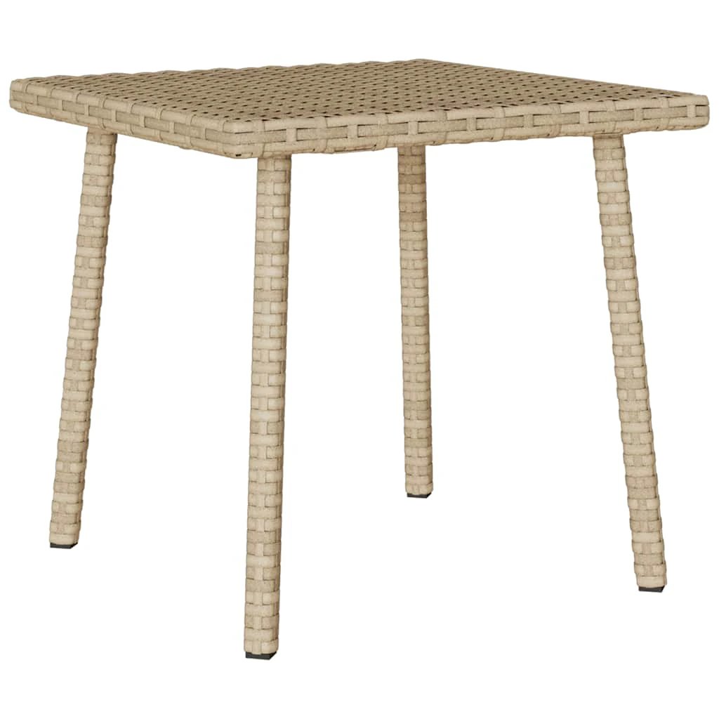 vidaXL vidaXL Garden Coffee Table Rectangular 60x40x37 cm Poly Rattan Weatherproof Outdoor Use - Garden Table