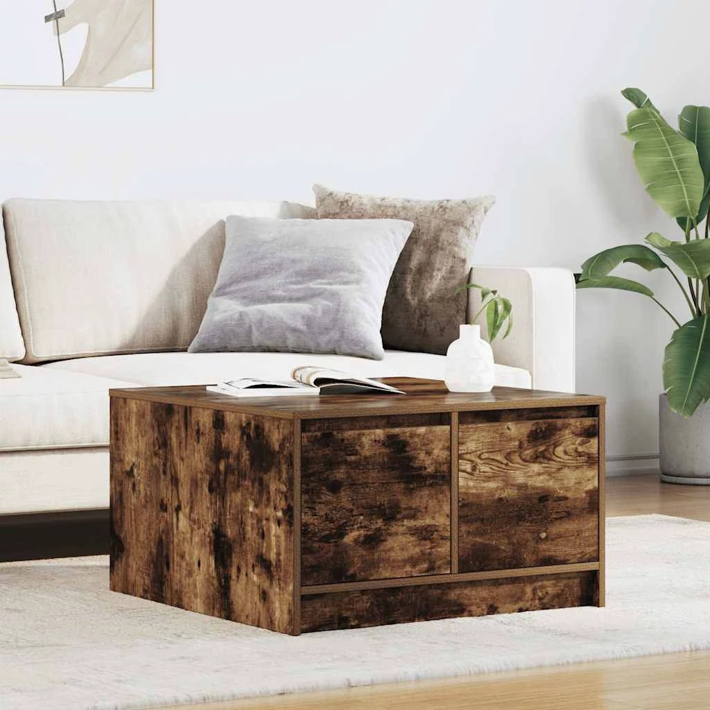 vidaXL VidaXL Coffee Table 100x100x40 cm with Drawers Living Room - Coffee Table