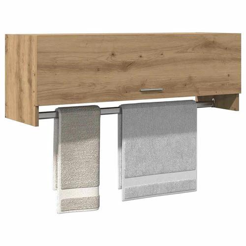 vidaXL vidaXL Wardrobe Brown Oak 100x32.5x35 cm Engineered Wood - Wardrobe