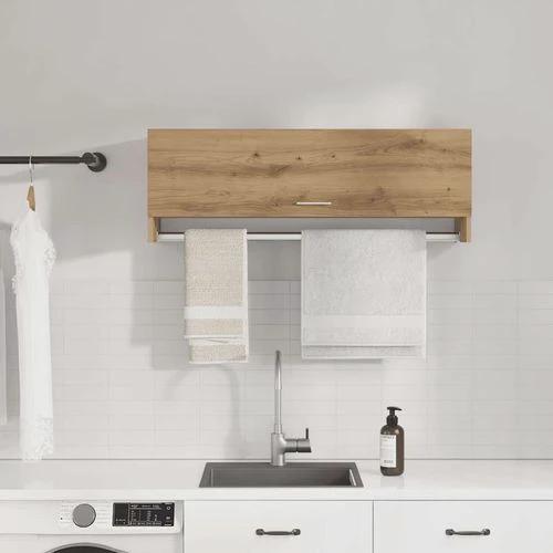 vidaXL vidaXL Wardrobe Brown Oak 100x32.5x35 cm Engineered Wood - Wardrobe