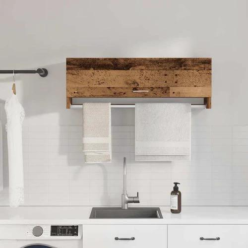 vidaXL vidaXL Wardrobe Brown Oak 100x32.5x35 cm Engineered Wood - Wardrobe