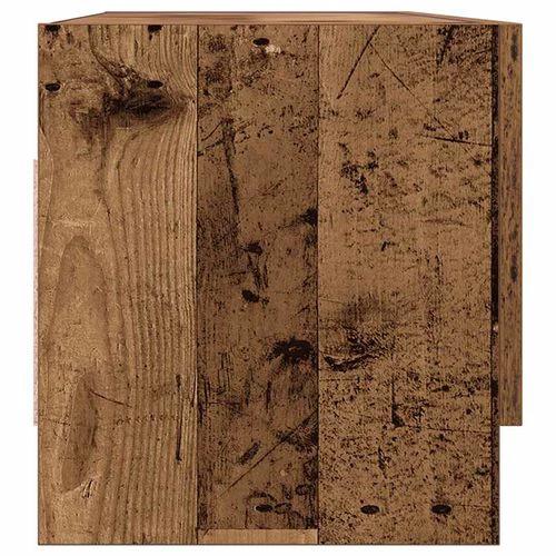 vidaXL vidaXL Wardrobe Brown Oak 100x32.5x35 cm Engineered Wood - Wardrobe