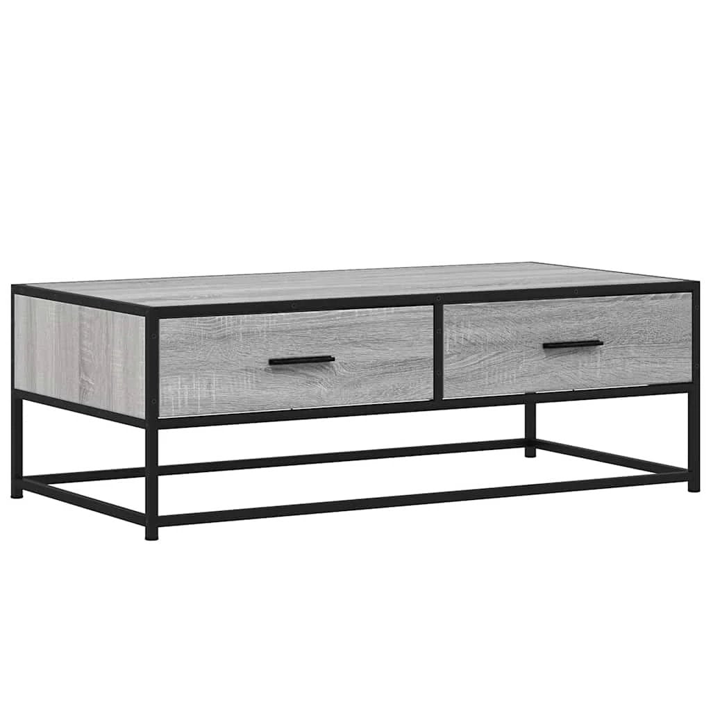 VidaXL Coffee Table 100x50x35 Cm Engineered Wood And Metal by vidaXL