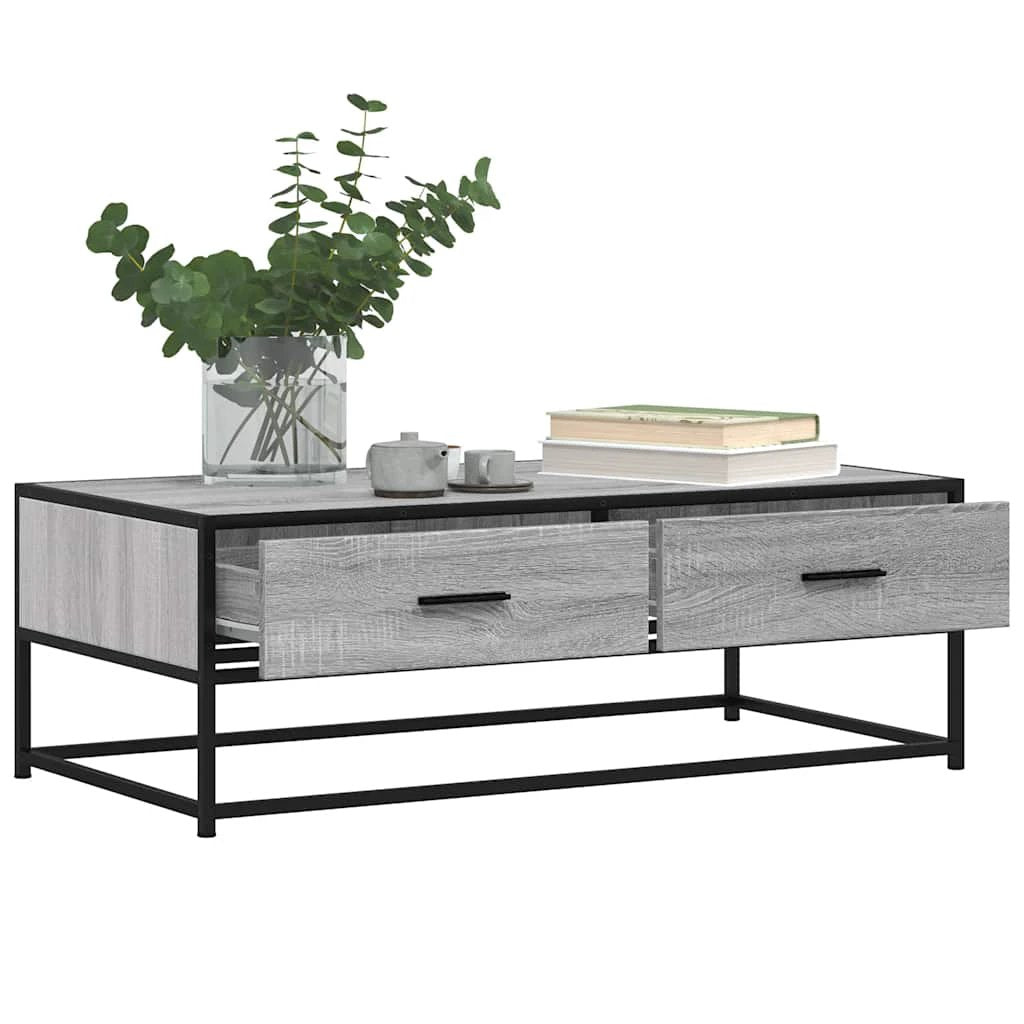 VidaXL Coffee Table 100x50x35 Cm Engineered Wood And Metal by vidaXL