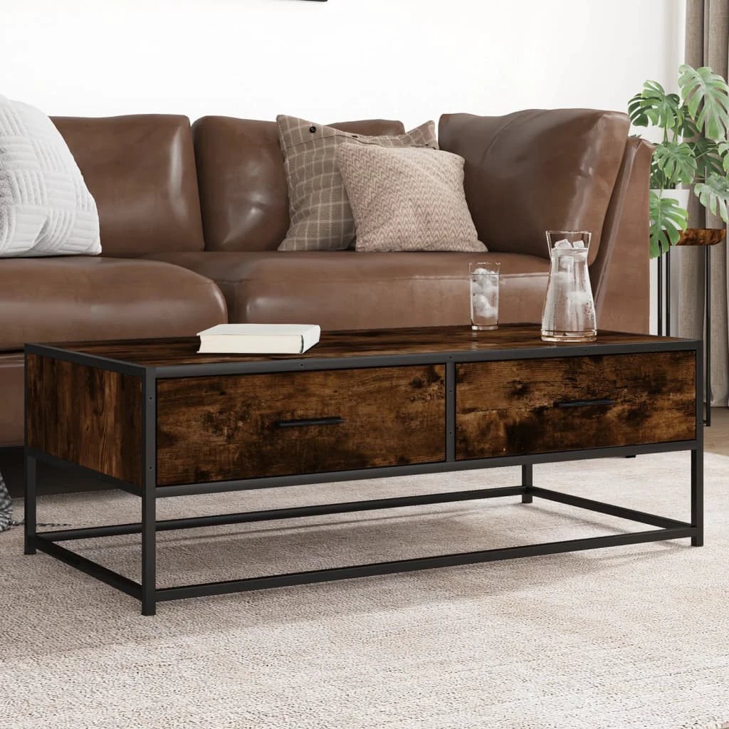 vidaXL VidaXL Coffee Table 100x50x35 Cm Engineered Wood And Metal - Coffee Table