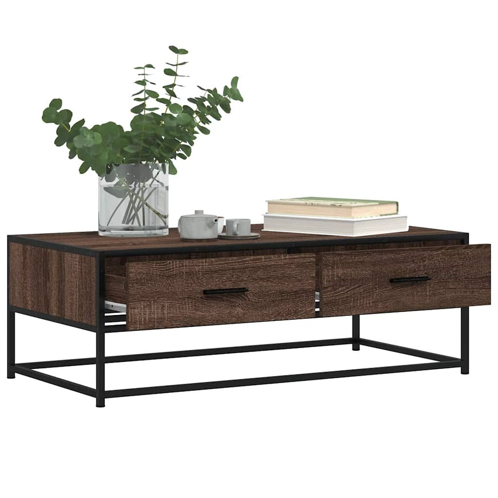 vidaXL VidaXL Coffee Table 100x50x35 Cm Engineered Wood And Metal - Coffee Table