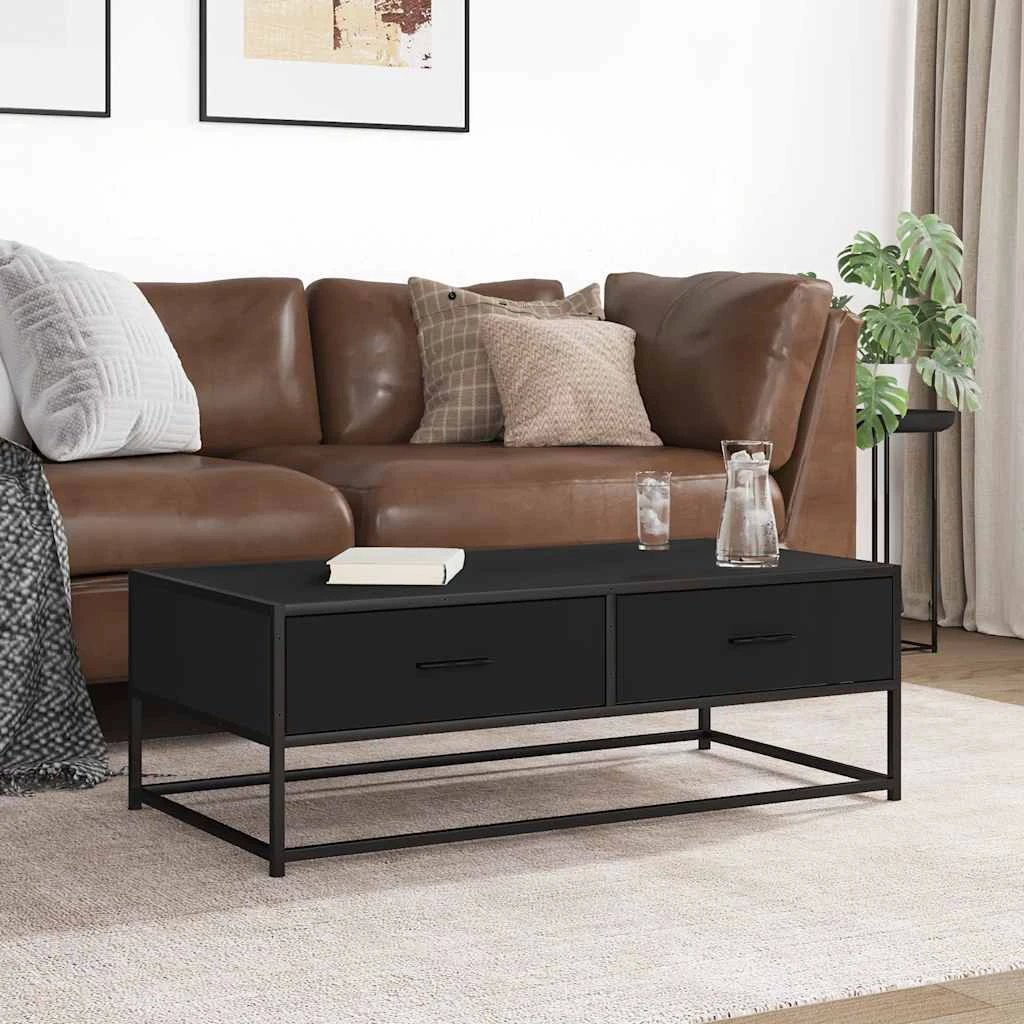 VidaXL Coffee Table 100x50x35 Cm Engineered Wood And Metal by vidaXL