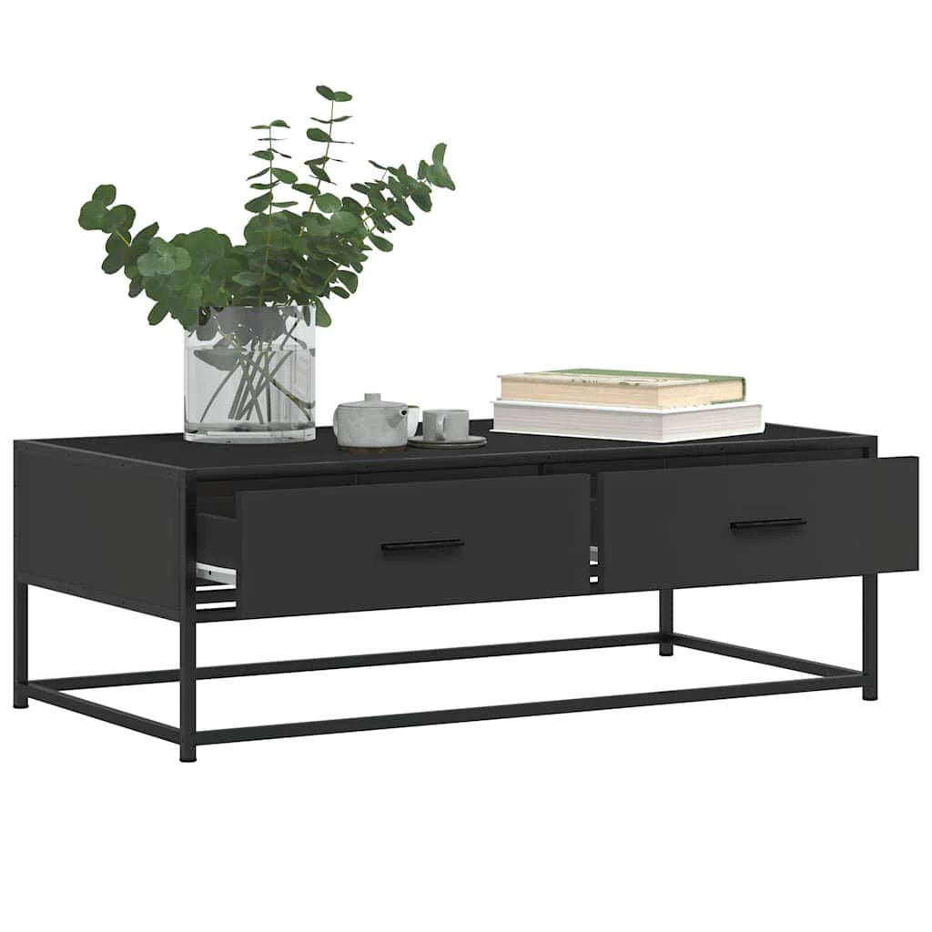 VidaXL Coffee Table 100x50x35 Cm Engineered Wood And Metal by vidaXL