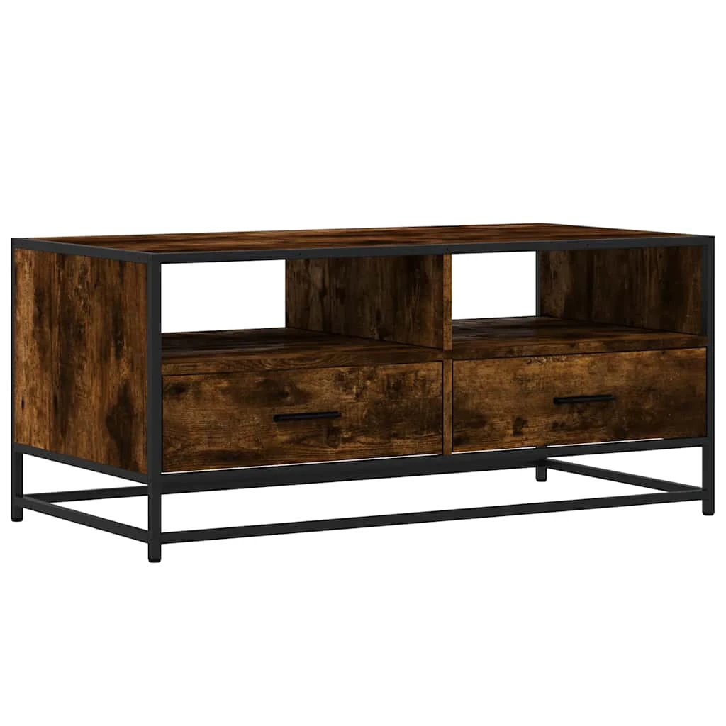 VidaXL Coffee Table 100x50x45 CM Wood And Metal Home by vidaXL