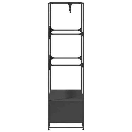 vidaXL Wardrobe Black 90x50x180 cm Engineered Wood by vidaXL