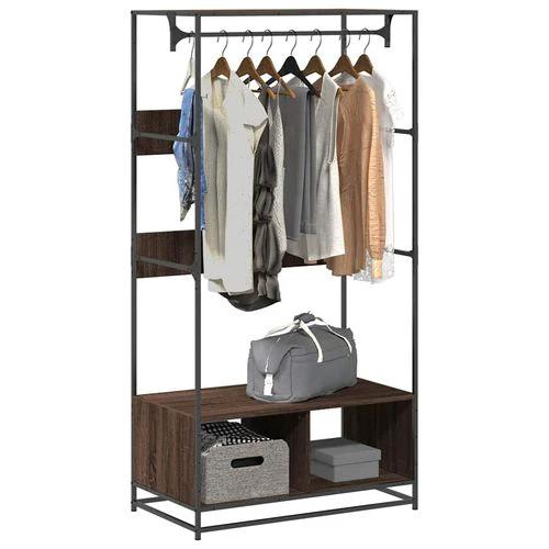 vidaXL vidaXL Wardrobe Black 90x50x180 cm Engineered Wood - Wardrobe
