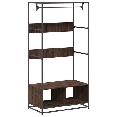 vidaXL vidaXL Wardrobe Black 90x50x180 cm Engineered Wood - Wardrobe