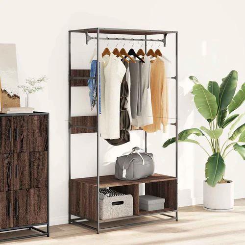 vidaXL vidaXL Wardrobe Black 90x50x180 cm Engineered Wood - Wardrobe