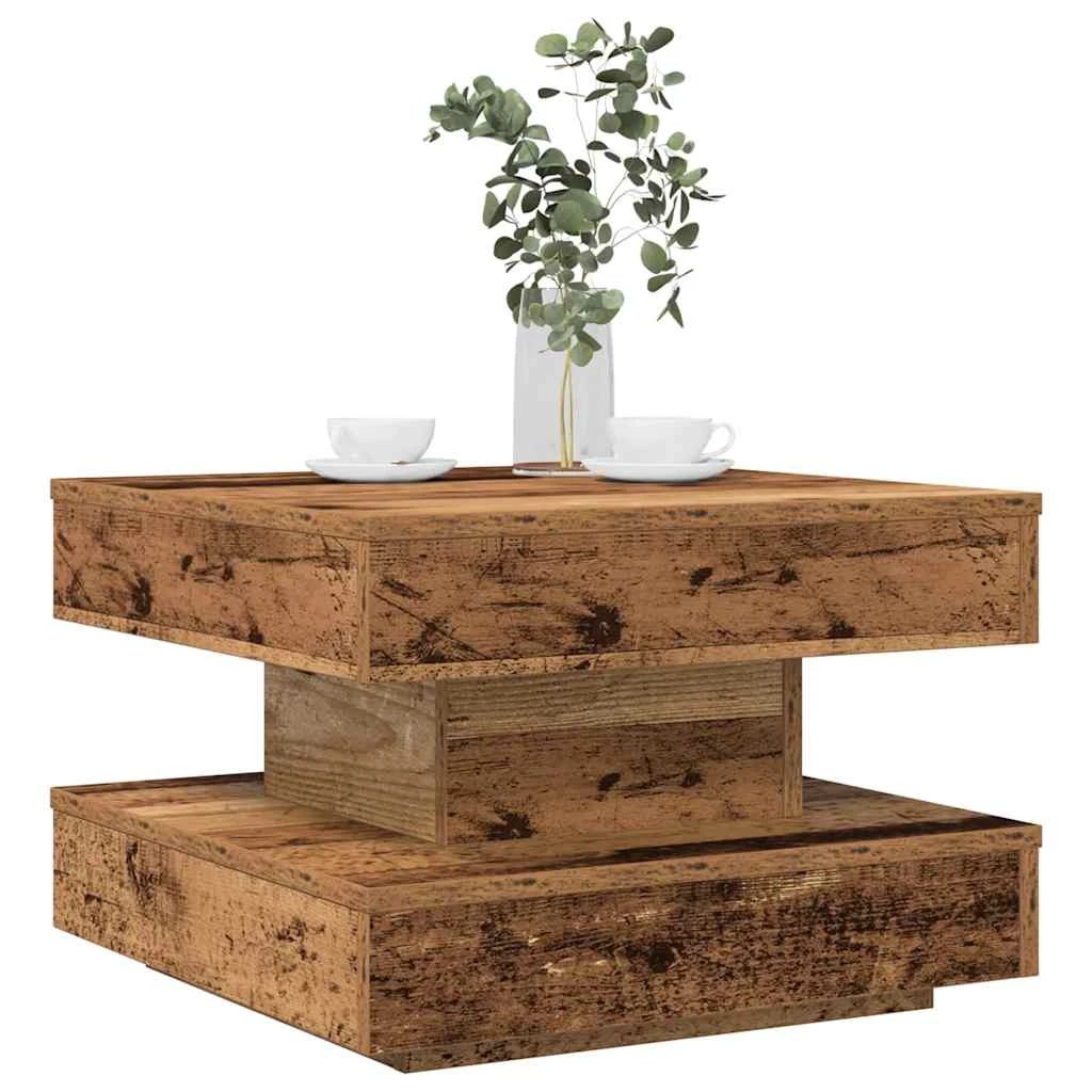 VidaXL Coffee Table 50 By 50 By 34.5 Cm 360 Degree Rotatable For Modern Living Rooms by vidaXL
